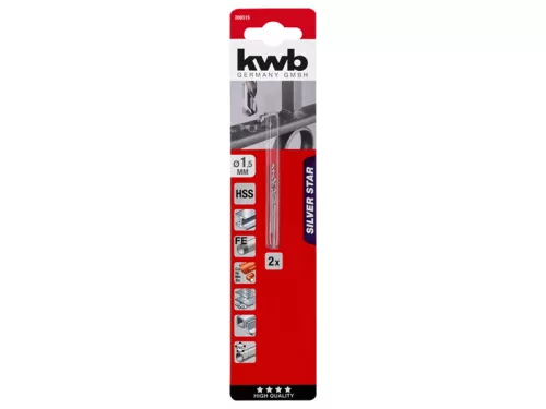 KWB EXPERT HSS-G SILVER STAR spirálfúrószár 1,5 mm