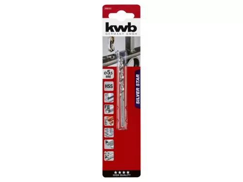 KWB EXPERT HSS-G SILVER STAR spirálfúrószár 5,5 mm