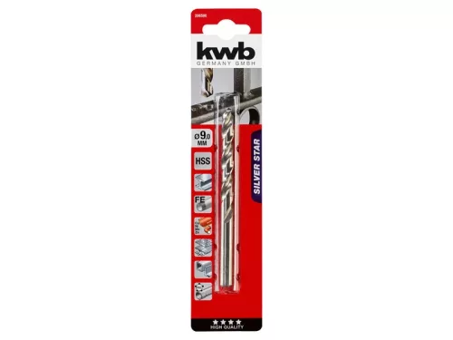 KWB EXPERT HSS-G SILVER STAR spirálfúrószár 9,0 mm