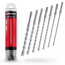   Einhell 7 részes SDS Plus kalapácsfúró készlet, 4 élű, 210 mm, 6–14 mm (49265515)