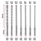Einhell 7 részes SDS Plus kalapácsfúró készlet, 4 élű, 210 mm, 6–14 mm (49265515)