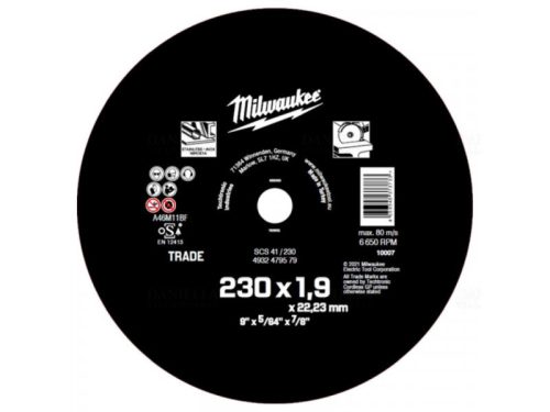 Milwaukee Vágókorong fémre 230 x 1,9 x 22,2 mm ECO SCS 41 (4932479579)
