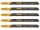 KWB szúrófűrészlap 3,0 mm 100/77mm 5 darabos készlet (49610225)