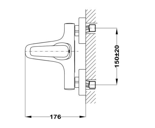 Mofém Flow kádtöltő csaptelep zuhanyszett nélkül (51.121.28.00)