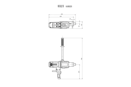 Metabo B 32/3 Fúrógép 1800W karton dobozban (600323000)