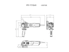 Metabo W 9-115 Quick Sarokcsiszoló 900W 115mm (600371000)
