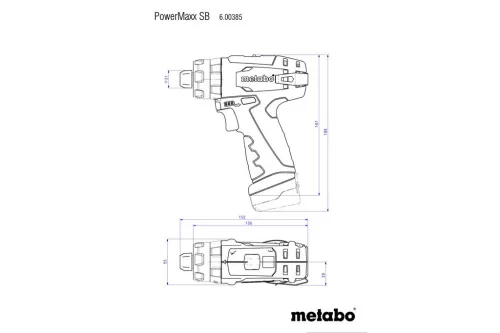 Metabo PowerMaxx SB Basic Akkus ütvefúrógép (600385500)