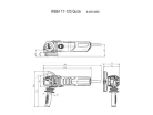 Metabo WEBA 17-125 Quick Sarokcsiszoló 1700W 125mm (600514000)
