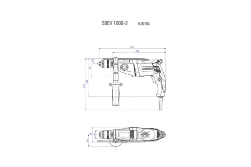 Metabo SBEV 1000-2 Ütvefúró 1010W (600783500)