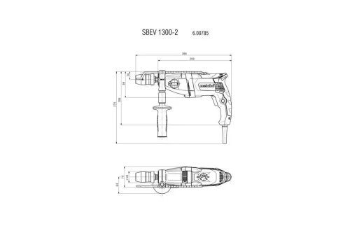 Metabo SBEV 1300-2 Ütvefúró 1300W (600785000)