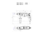 Metabo SBEV 1300-2 S Ütvefúrógép 1300W 44Nm metaBOX 145 L kofferben (600786500)