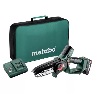   Metabo MS 18 LTX 15 Akkus láncfűrész 150mm 18V (1x2,0Ah,SC töltő,vászontáska) (600856850)