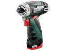 Metabo PowerMaxx BS Basic Akkus Fúrócsavarozó 12V 2x2,0Ah 34Nm (600984000)