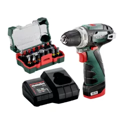   Metabo PowerMaxx BS Basic Set Akkus fúrócsavarozó 12V 1x2,0Ah Li-ion, LC 24 akkutöltő (600984900)