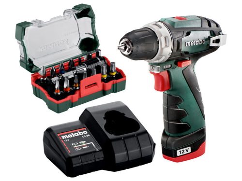 Metabo PowerMaxx BS Basic Set Akkus fúrócsavarozó 12V 1x2,0Ah Li-ion, LC 24 akkutöltő (600984900)