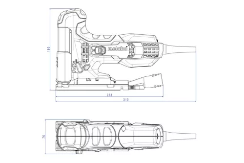 Metabo STE 100 Quick szúrófűrész 710W műanyag hordtáskában (601100500)