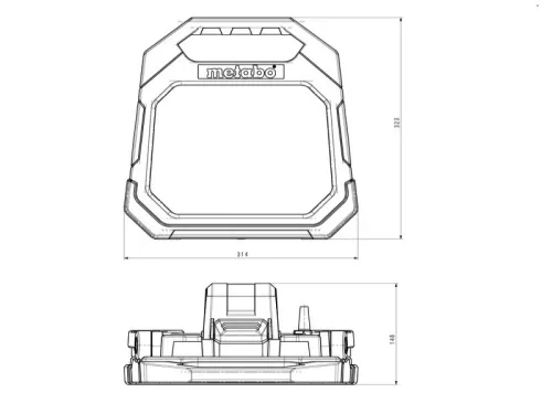 Metabo BSA 18 LED 10000 Akkus Fényvető 18V (601506850)(Akku és töltő nélkül)