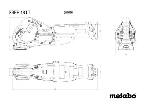 Metabo SSEP 18 LT Akkus kardfűrész (Akku és töltő nélkül) (601616850)
