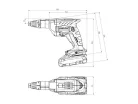 Metabo RM 36-18 LTX BL 36 Akkus Fűnyíró 2x18V 2x5,2Ah 36cm (601716650)
