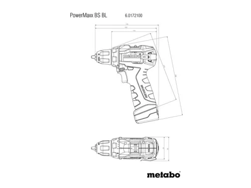 Metabo PowerMaxx BS BL Akkus fúrócsavarozó 12V 2x2,0Ah Li-Power (601721500)