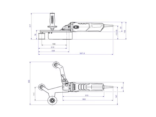Metabo RBE 15-180 Set Csőcsiszoló 1550W (602243500)