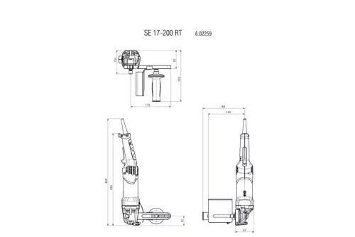 Metabo SE 17-200 RT SET Palástcsiszológép készlet (602259500)