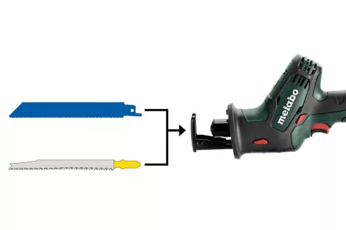Metabo SSE 18 LTX Compact Akkus kardfűrész 18V kofferben (602266840) (Akku és töltő nélkül)