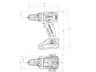 Metabo BS 18 LT BL Q Akkus Fúrócsavarozó 18V 2x4,0Ah 75Nm (602334800)