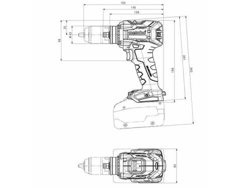 Metabo BS 18 LTX BL Q I Akkus fúró-csavarozó metaBOXban (602359840) (Akku és töltő nélkül)