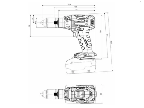 Metabo SB 18 LTX BL I Akkus Ütvefúró-csavarbehajtó 18V 130Nm (602360840)(Akku és töltő nélkül)