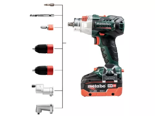 Metabo GB 18 LTX BL Q I Akkus Menetfúró 18V 2x2,5Ah 130Nm (602362660)