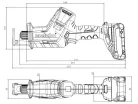 Metabo SSE 18 LTX BL Compact Akkus Kardfűrész 18V (602366850)(Akku és töltő nélkül)