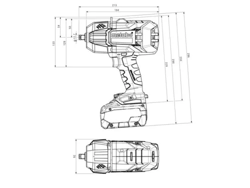 Metabo SSW 18 LTX 1450 BL Akkus ütvecsavarozó 18V (Akku és töltő nélkül) (602401850)