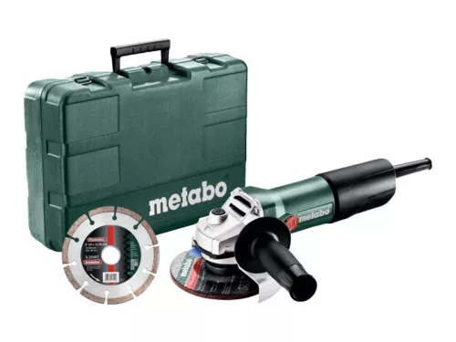 Metabo W 850-125 Set Sarokcsiszoló 850W 125mm + 1 db gyém. darabolótárcsa (603608510)