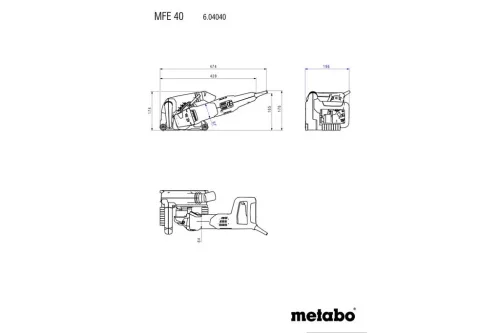 Metabo MFE 40 Falhoronymaró (604040510)