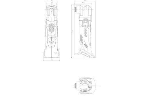 Metabo MT 18 LTX Akkus multiszerszám 18V Metaloc kofferben (613021840) (Akku és töltő nélkül)