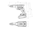 Metabo TBS 18 LTX BL 5000 Akkus gipszkarton Csavarbehajtó 18V 2x2,0Ah 6Nm (620063500)