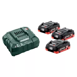   Metabo Alapkészlet 18V 3x4Ah LiHD Akku, ASC 55 töltő karton dobozban (685132000)