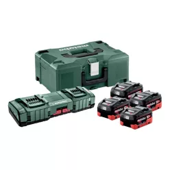   Metabo Akkumulátor alapkészlet - 4 db LiHD 8.0 Ah akku + 2 db ASC Ultra töltő + koffer (685135000