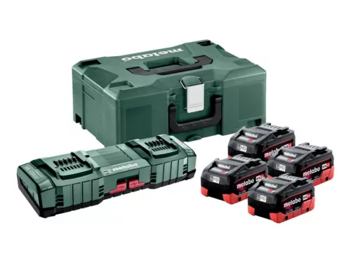Metabo Akkumulátor alapkészlet - 4 db LiHD 8.0 Ah akku + 2 db ASC Ultra töltő + koffer (685135000