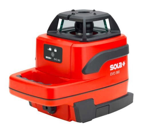 Sola EVO 360 PROFESSIONAL Forgólézer szett RRD2 jelfogóval+rögzítővel, 2x akkuegység 18650