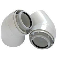   TRICOX Koncentrikus PPs/alu könyök 80/125mm 45° 2db (TRI_PAKO602)