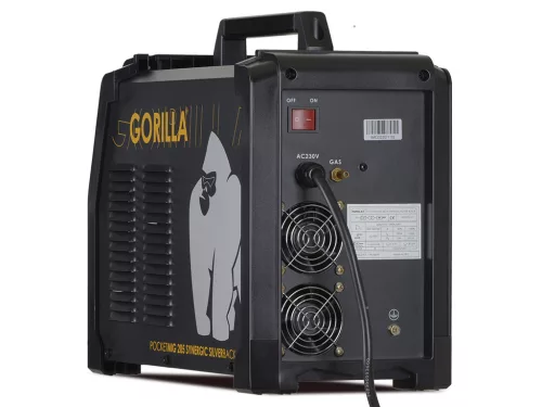 IWELD GORILLA POCKETMIG 205 SYNERGIC SILVERBLACK hegesztő inverter