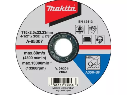 Makita A-85307 vágótárcsa fémhez 115mm (A-85307)