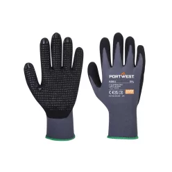 Portwest A351 Dermiflex Plus védőkesztyű szürke/fekete S