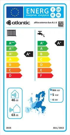 Atlantic Alfea Extensa A.I.6 Duo Levegő-Víz Hőszivattyú 6kW 230V, R32, HMV, csőkígyós