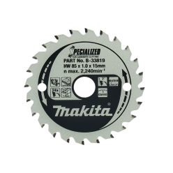 Makita körfűrészlap LAMINÁLT 85x15 Z24 (B-33819)