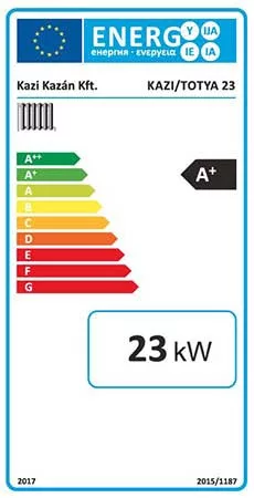 Totya S23 B Vegyestüzelésű Lemezkazán 23kW burkolattal, huzatszabályzóval, hőmérővel