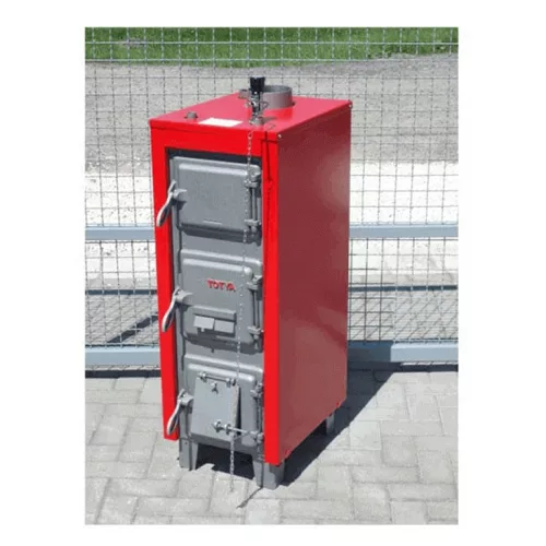 Totya S18 B Vegyestüzelésű Lemezkazán 18 kW, burkolattal, huzatszabályzóval, hőmérővel