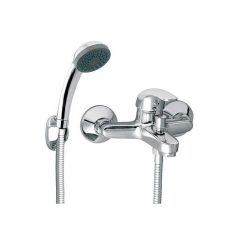   Ferro Vasto Kádtöltő Csaptelep fali tartós zuhanyszettel (BVA11)